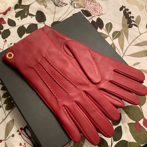 ⛔️SOLD⛔️Authentic Coach leather wool lined Glove - Picture 4 of 8